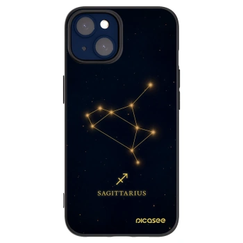Picasee Μαύρη θήκη σιλικόνης για Apple iPhone 14 - SAGITTARIUS