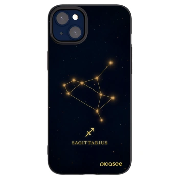 Picasee Μαύρη θήκη σιλικόνης για Apple iPhone 14 Plus - SAGITTARIUS