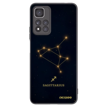 Picasee Μαύρη θήκη σιλικόνης για Xiaomi Redmi Note 11 Pro+ 5G - SAGITTARIUS