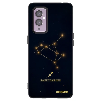 Picasee Μαύρη θήκη σιλικόνης για OnePlus 9 - SAGITTARIUS