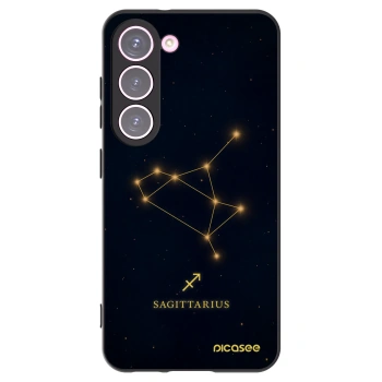 Picasee Μαύρη θήκη σιλικόνης για Samsung Galaxy S23 5G - SAGITTARIUS