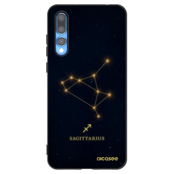 Picasee Μαύρη θήκη σιλικόνης για Huawei P20 Pro - SAGITTARIUS