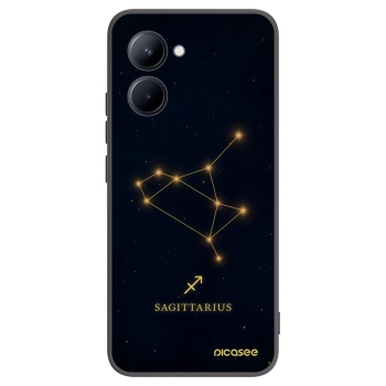 Picasee Μαύρη θήκη σιλικόνης για Realme C33 (2023) - SAGITTARIUS