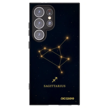 Picasee Μαύρη θήκη σιλικόνης για Samsung Galaxy S24 Ultra S928B 5G - SAGITTARIUS