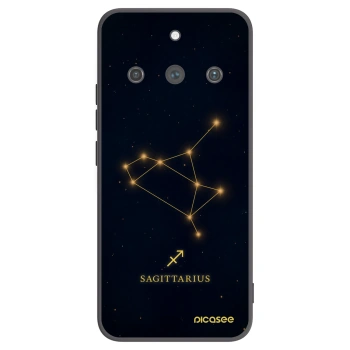 Picasee Μαύρη θήκη σιλικόνης για Realme 11 Pro+ - SAGITTARIUS