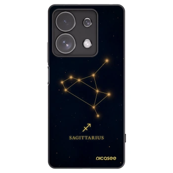 Picasee Μαύρη θήκη σιλικόνης για Xiaomi Redmi Note 13 Pro 4G - SAGITTARIUS