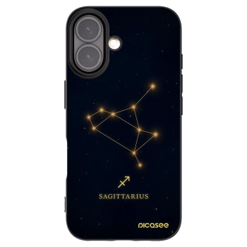 Picasee Μαύρη θήκη σιλικόνης για Apple iPhone 16 - SAGITTARIUS