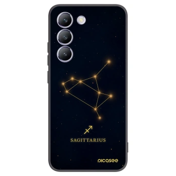 Picasee Μαύρη θήκη σιλικόνης για Vivo V40 SE 5G - SAGITTARIUS