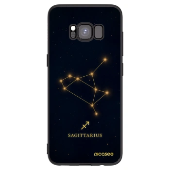 Picasee Μαύρη θήκη σιλικόνης για Samsung Galaxy S8 G950F - SAGITTARIUS