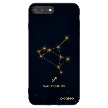 Picasee Μαύρη θήκη σιλικόνης για Apple iPhone 7 Plus - SAGITTARIUS