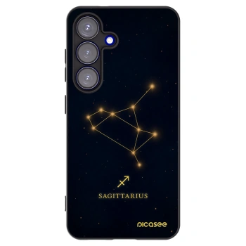 Picasee Μαύρη θήκη σιλικόνης για Samsung Galaxy S25 5G - SAGITTARIUS