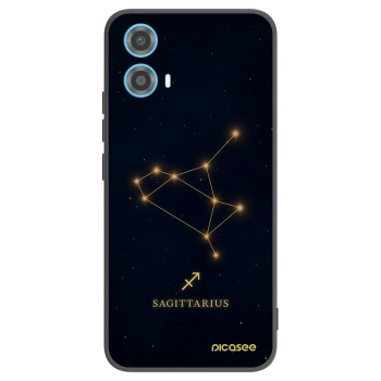 Picasee Μαύρη θήκη σιλικόνης για Motorola Moto G34 5G - SAGITTARIUS