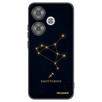 Picasee Μαύρη θήκη σιλικόνης για Xiaomi Poco F6 - SAGITTARIUS