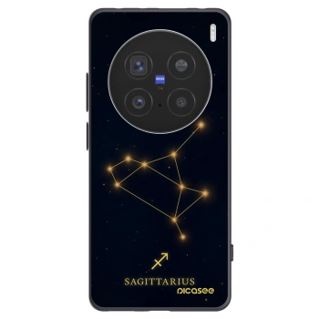 Picasee Μαύρη θήκη σιλικόνης για Vivo X200 Pro - SAGITTARIUS