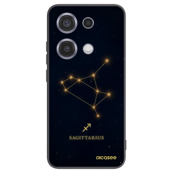 Picasee Μαύρη θήκη σιλικόνης για Xiaomi Redmi Note 14S - SAGITTARIUS