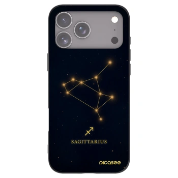 Picasee Μαύρη θήκη σιλικόνης για Apple iPhone 17 Pro Max - SAGITTARIUS