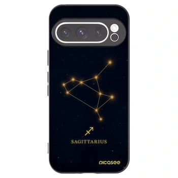 Picasee Μαύρη θήκη σιλικόνης για Google Pixel 9 Pro XL - SAGITTARIUS