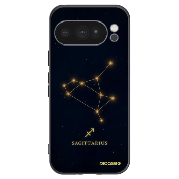 Picasee Μαύρη θήκη σιλικόνης για Google Pixel 10 Pro - SAGITTARIUS