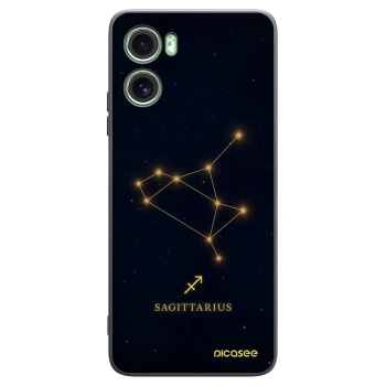 Picasee Μαύρη θήκη σιλικόνης για Motorola Moto G06 - SAGITTARIUS