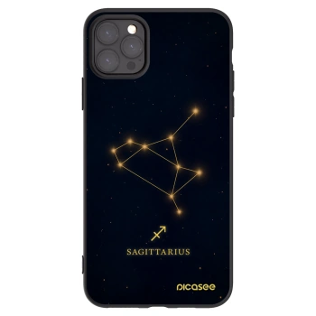 Picasee Μαύρη θήκη σιλικόνης για Apple iPhone 11 Pro Max - SAGITTARIUS