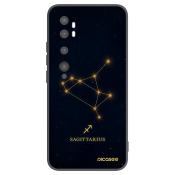 Picasee Μαύρη θήκη σιλικόνης για Xiaomi Mi Note 10 (Pro) - SAGITTARIUS