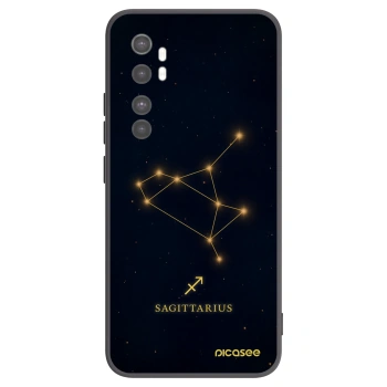 Picasee Μαύρη θήκη σιλικόνης για Xiaomi Mi Note 10 Lite - SAGITTARIUS