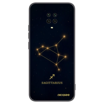 Picasee Μαύρη θήκη σιλικόνης για Xiaomi Redmi Note 9S - SAGITTARIUS