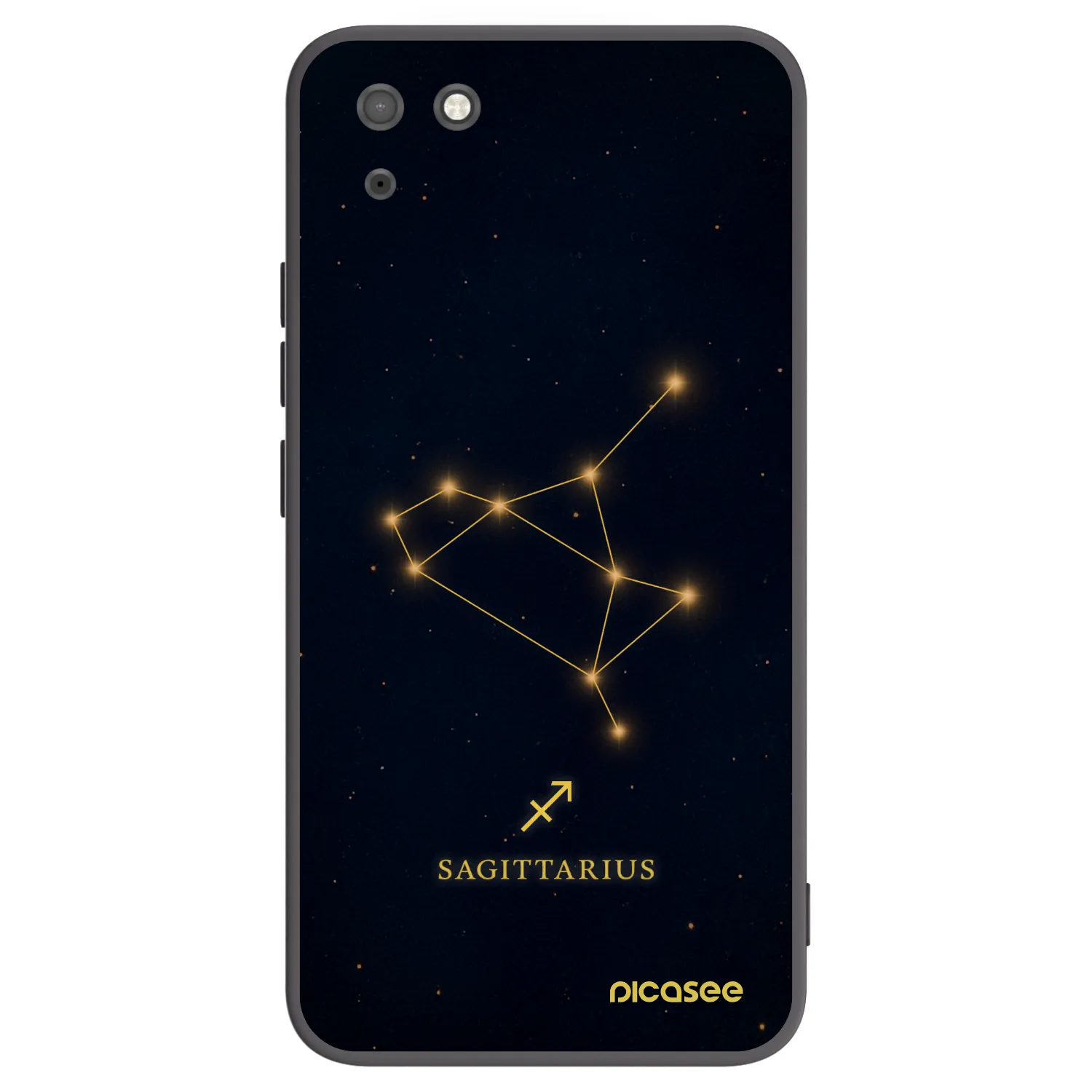 Picasee Μαύρη θήκη σιλικόνης για Huawei Y5P - SAGITTARIUS