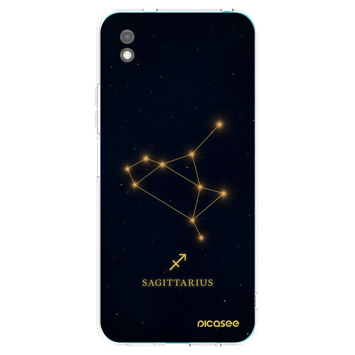 Picasee Μαύρη θήκη σιλικόνης για Xiaomi Redmi 9A - SAGITTARIUS