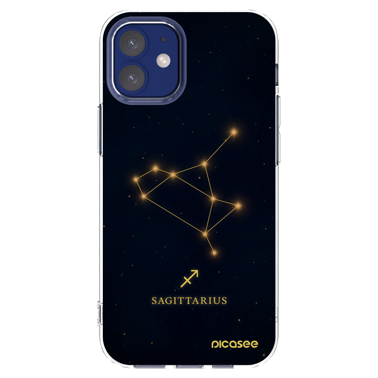 Picasee διαφανής θήκη σιλικόνης Apple iPhone 12 mini - SAGITTARIUS