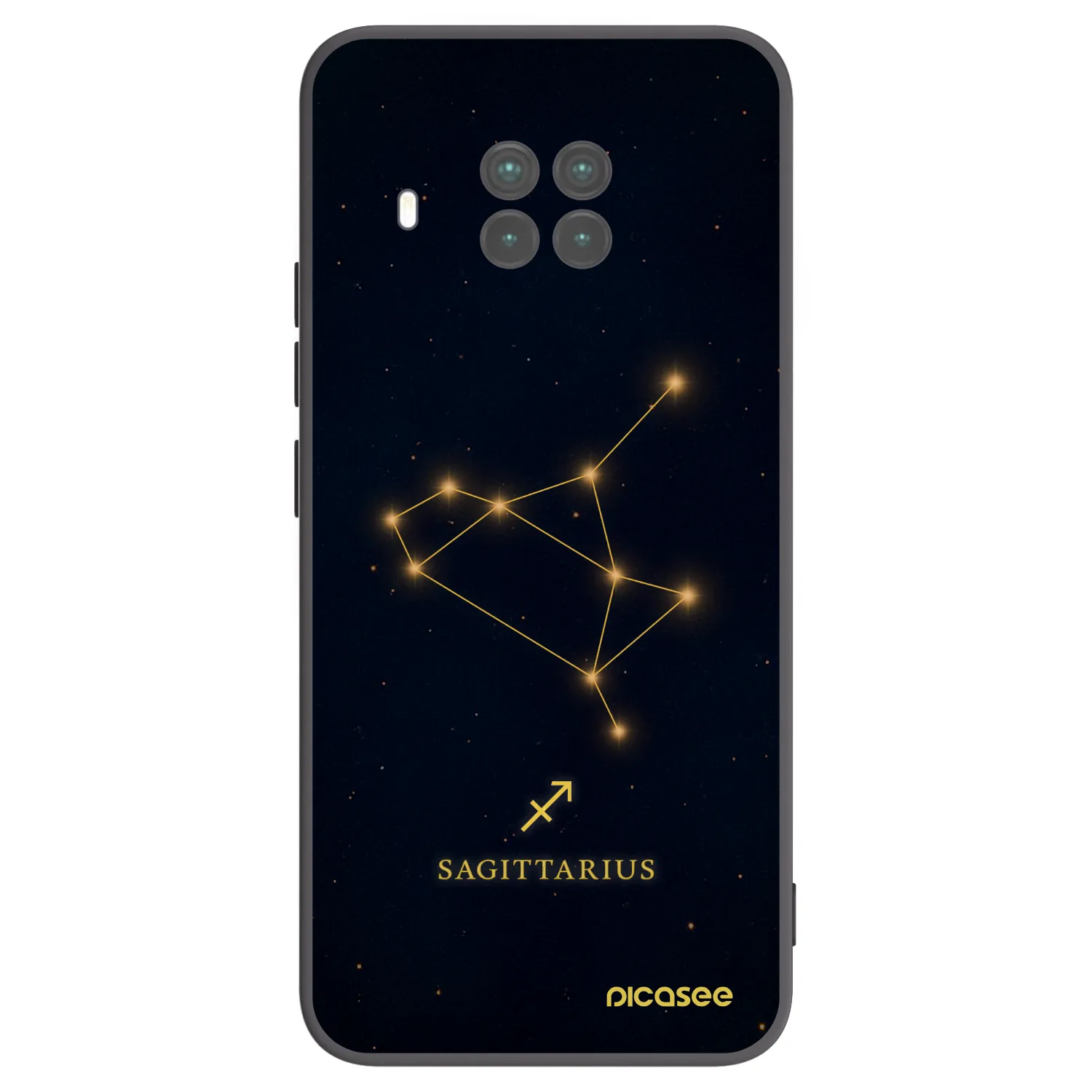 Picasee Μαύρη θήκη σιλικόνης για Xiaomi Mi 10T Lite - SAGITTARIUS