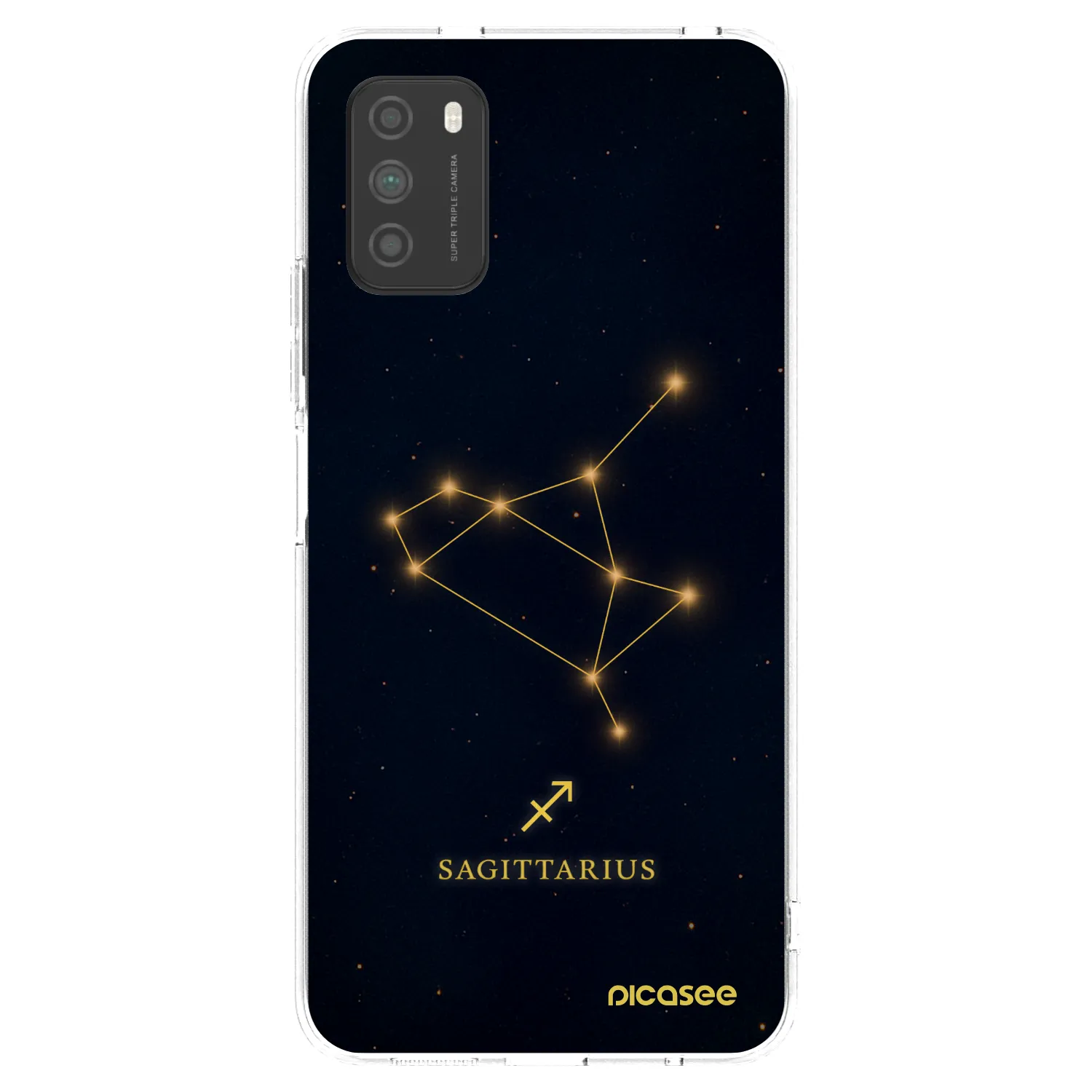 Picasee διαφανής θήκη σιλικόνης Xiaomi Poco M3 - SAGITTARIUS