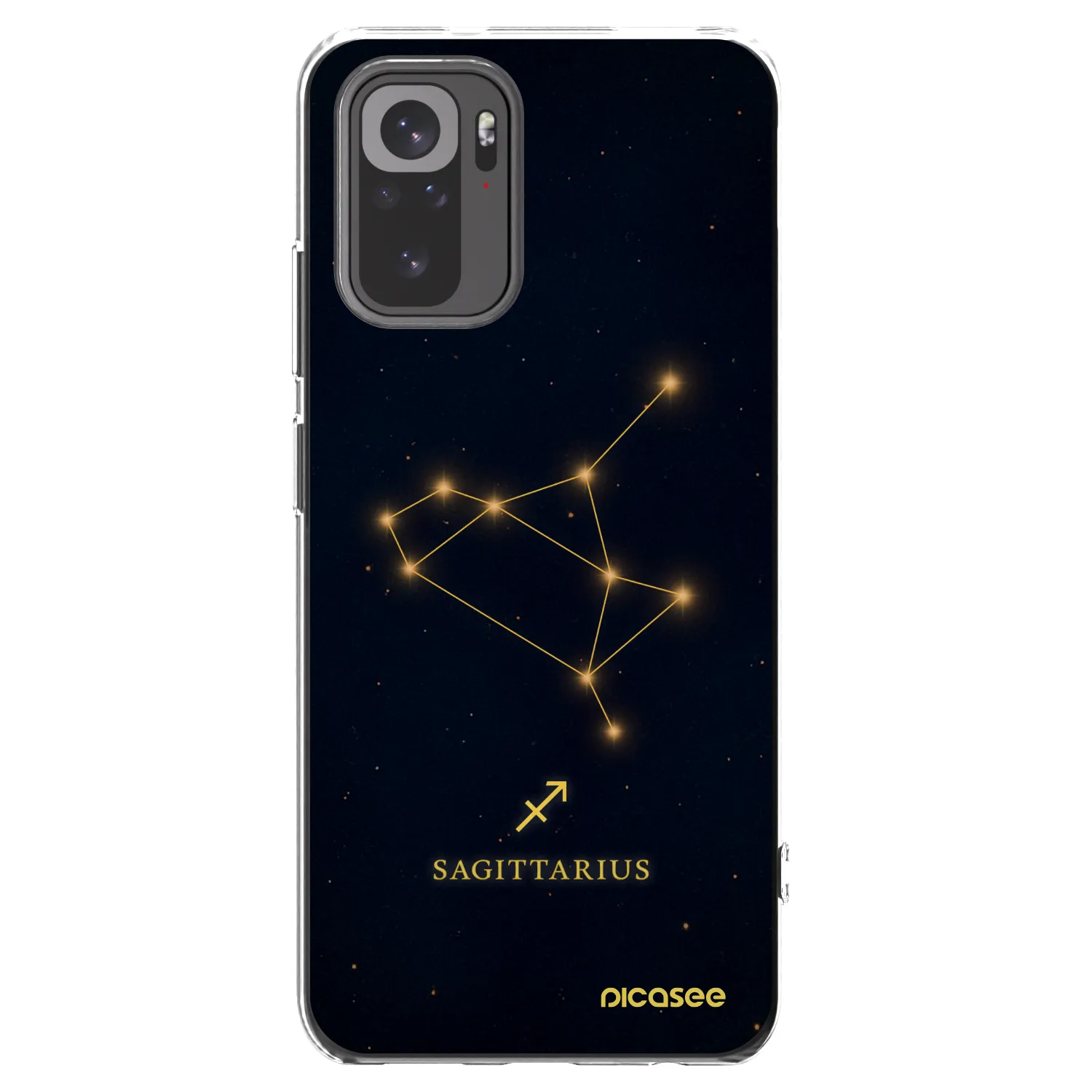 Picasee διαφανής θήκη σιλικόνης Xiaomi Redmi Note 10 - SAGITTARIUS