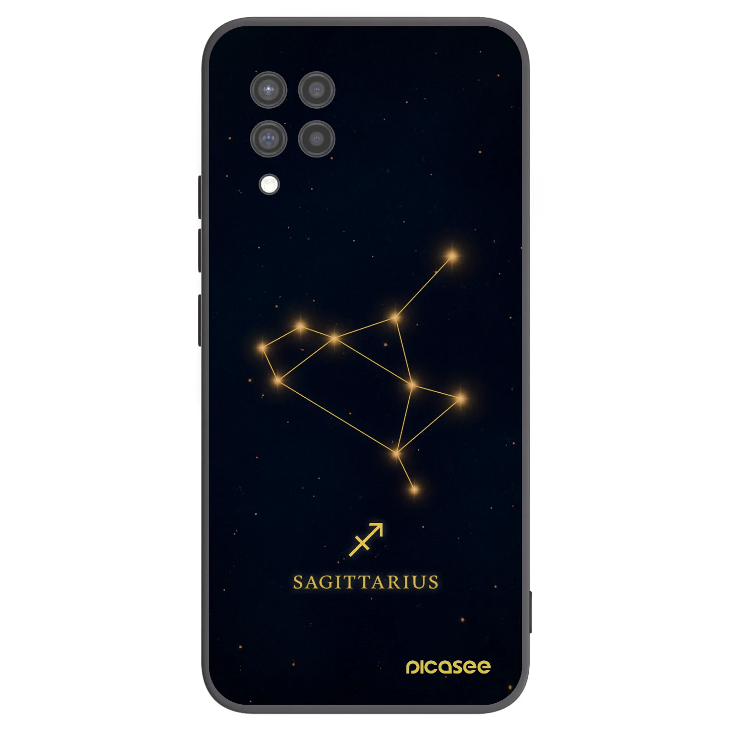 Picasee Μαύρη θήκη σιλικόνης για Samsung Galaxy A42 A426B - SAGITTARIUS