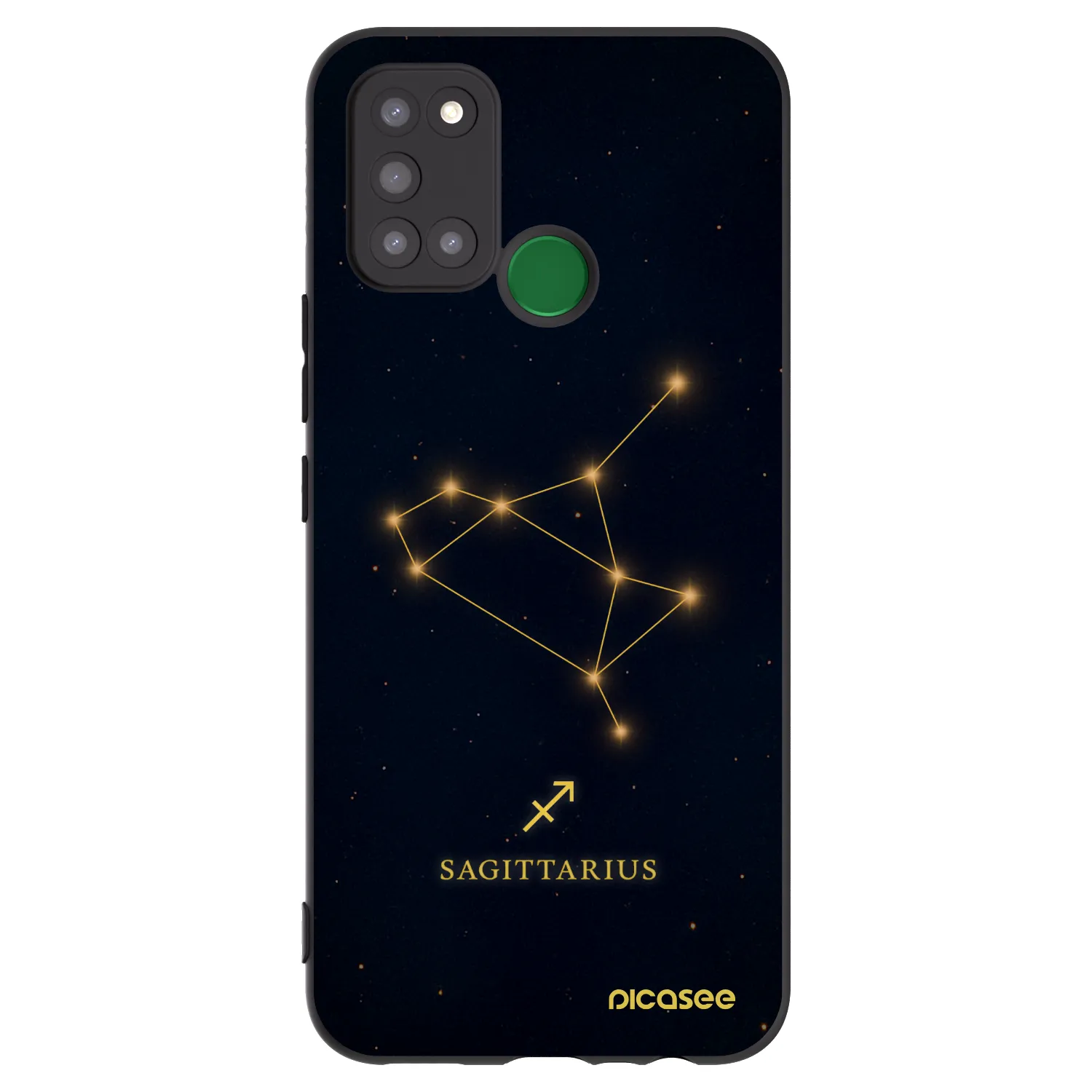 Picasee Μαύρη θήκη σιλικόνης για Realme 7i - SAGITTARIUS