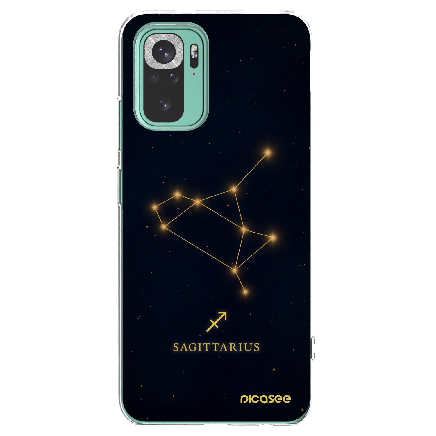 Picasee διαφανής θήκη σιλικόνης Xiaomi Redmi Note 10 Pro - SAGITTARIUS