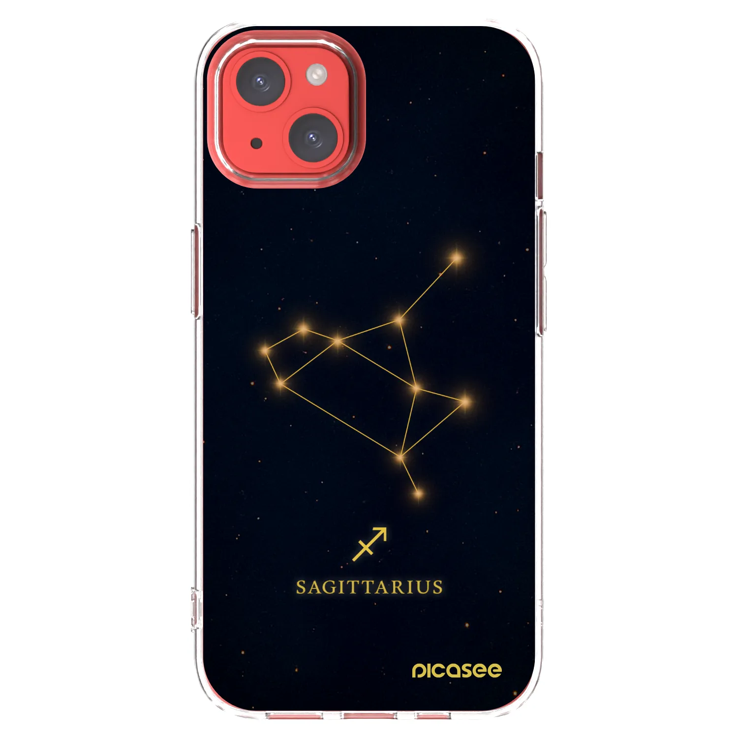 Picasee διαφανής θήκη σιλικόνης Apple iPhone 13 - SAGITTARIUS
