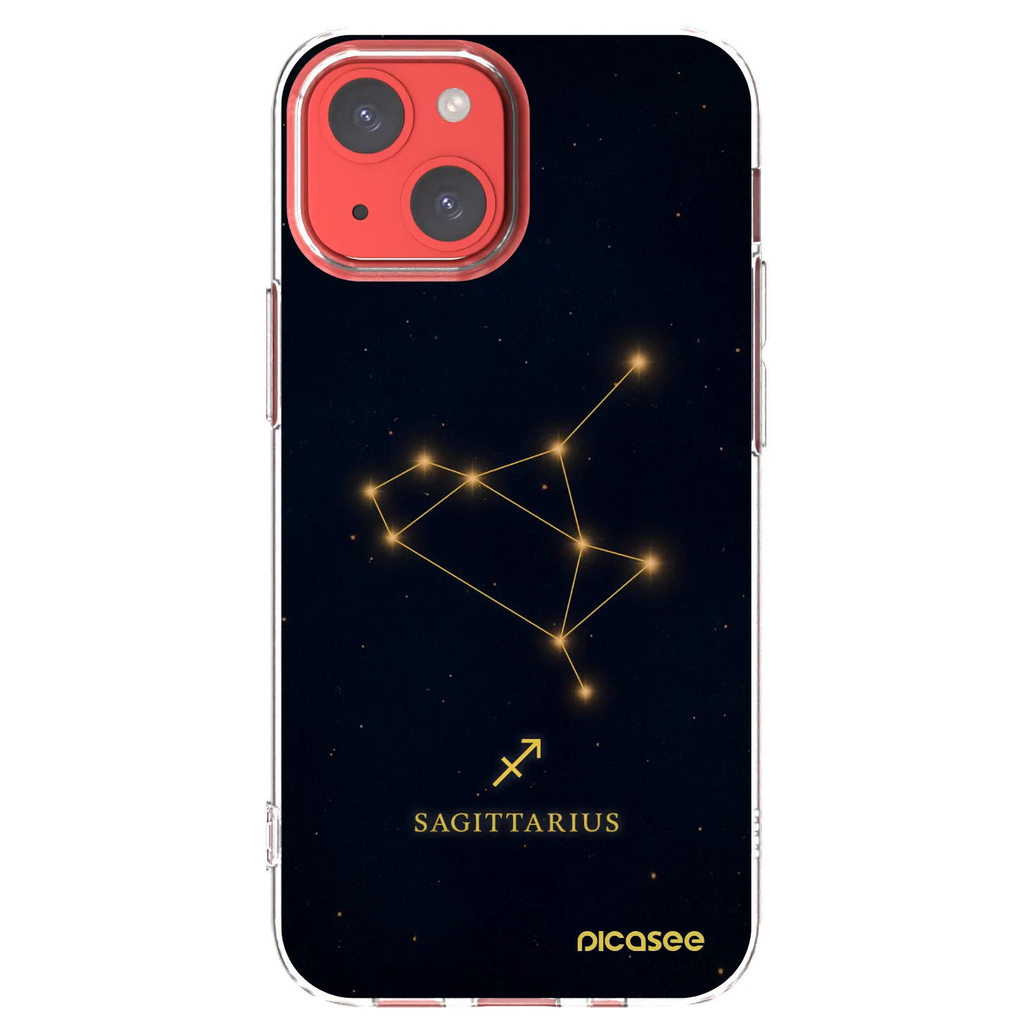 Picasee διαφανής θήκη σιλικόνης Apple iPhone 13 mini - SAGITTARIUS