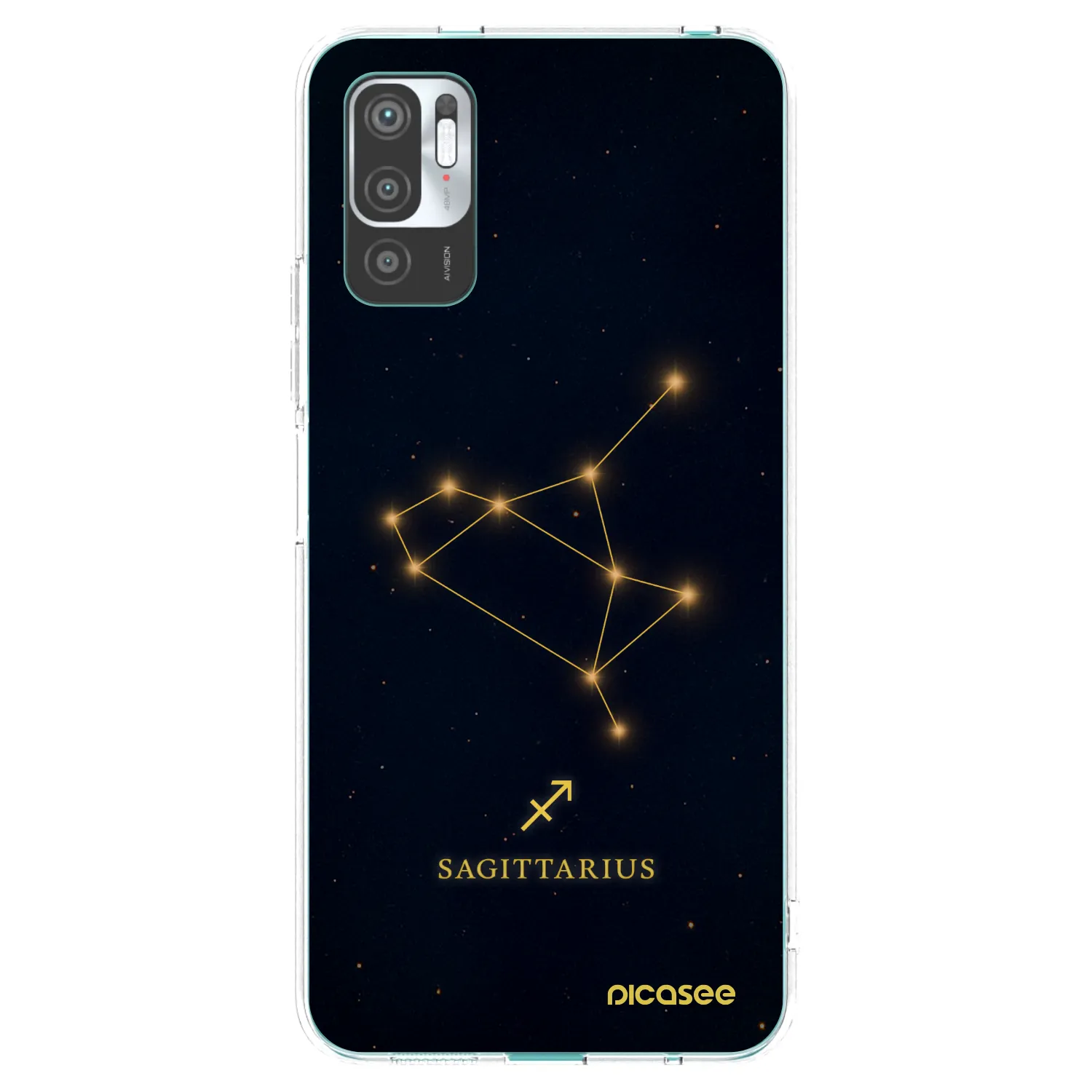 Picasee διαφανής θήκη σιλικόνης Xiaomi Redmi Note 10 5G - SAGITTARIUS