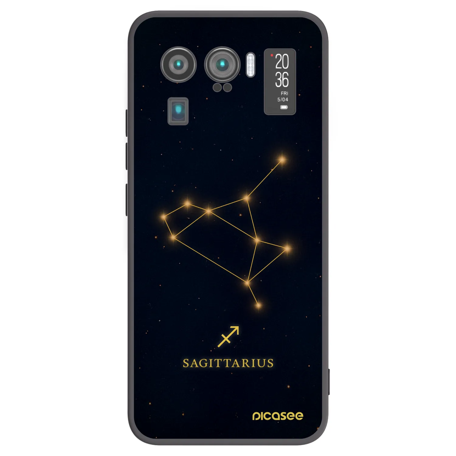 Picasee Μαύρη θήκη σιλικόνης για Xiaomi Mi 11 Ultra - SAGITTARIUS