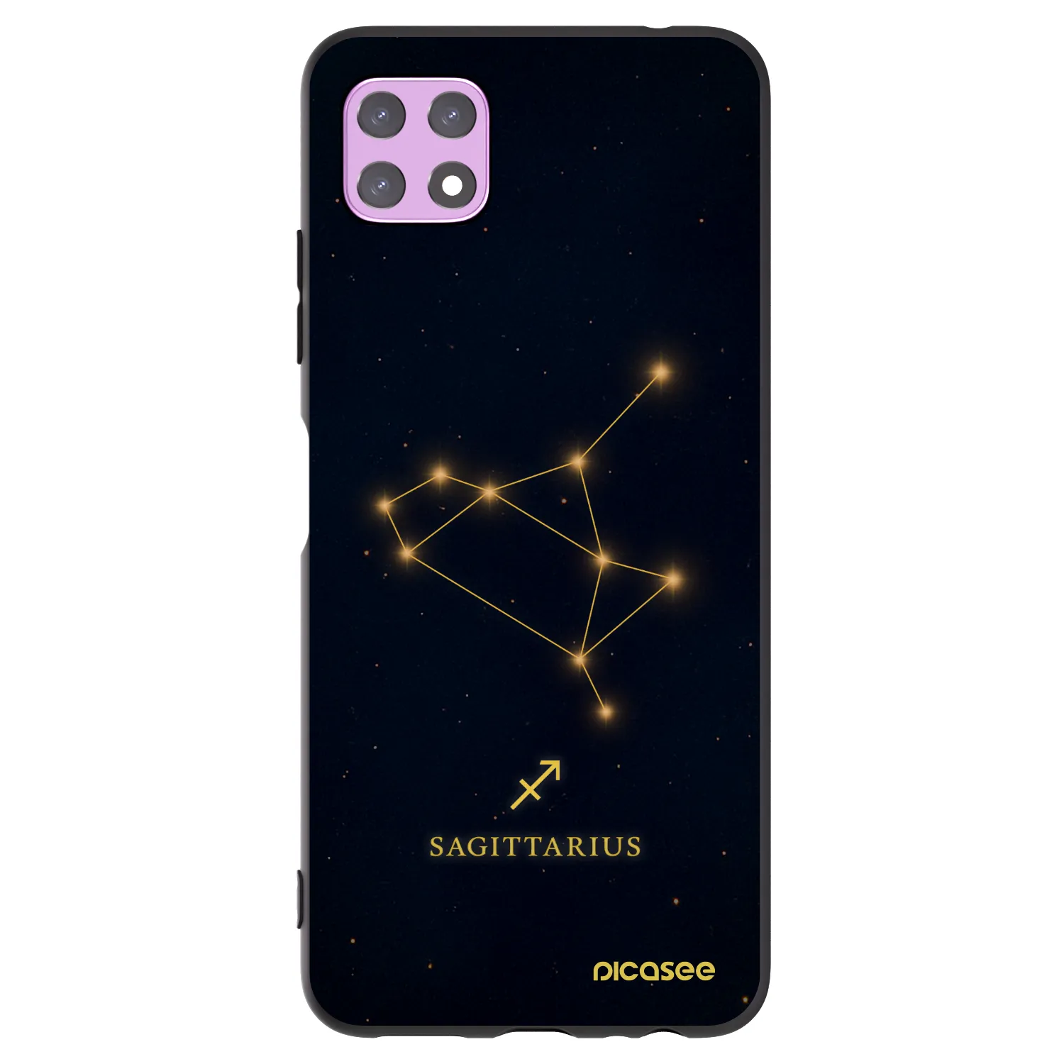 Picasee Μαύρη θήκη σιλικόνης για Samsung Galaxy A22 A226B 5G - SAGITTARIUS
