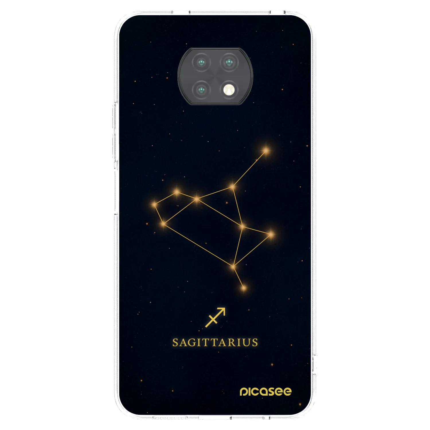Picasee διαφανής θήκη σιλικόνης Xiaomi Redmi Note 9T - SAGITTARIUS