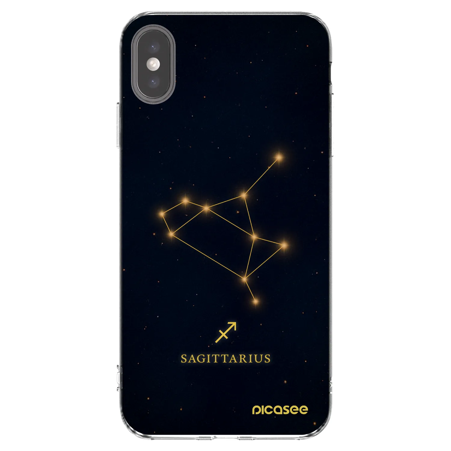 Picasee διαφανής θήκη σιλικόνης Apple iPhone XS Max - SAGITTARIUS