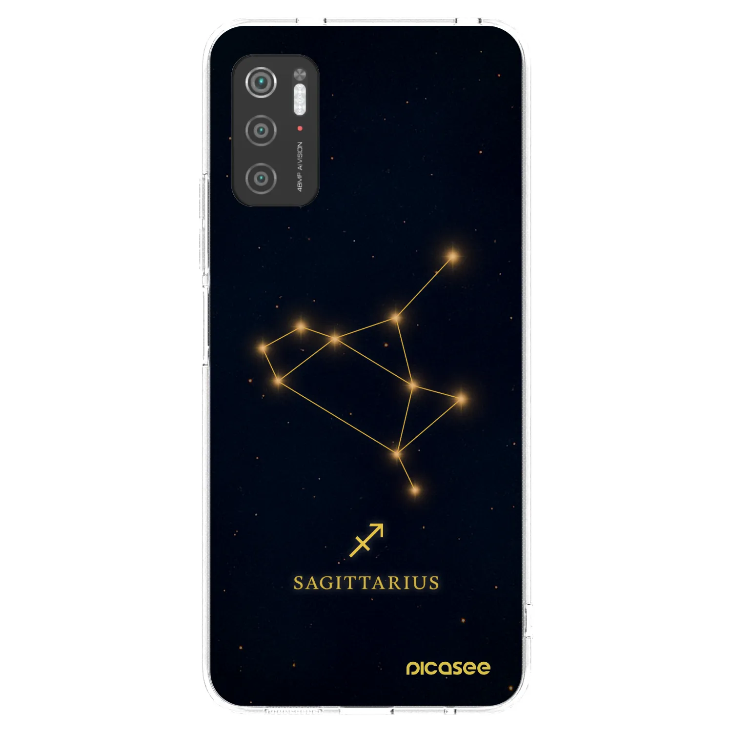 Picasee διαφανής θήκη σιλικόνης Xiaomi Poco M3 Pro 5G - SAGITTARIUS