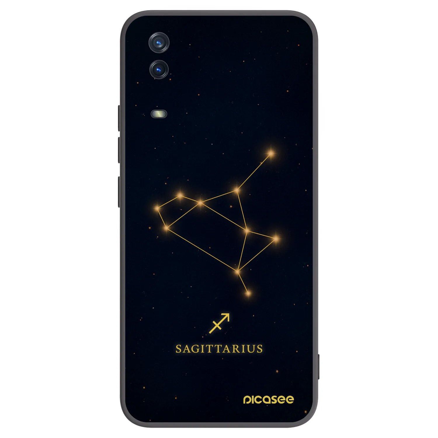 Picasee Μαύρη θήκη σιλικόνης για Vivo Y11s - SAGITTARIUS