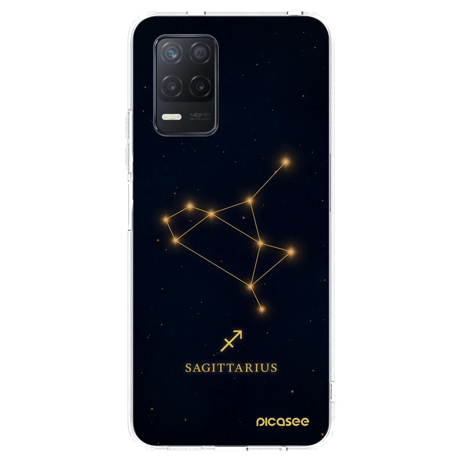 Picasee διαφανής θήκη σιλικόνης Realme 8 5G - SAGITTARIUS