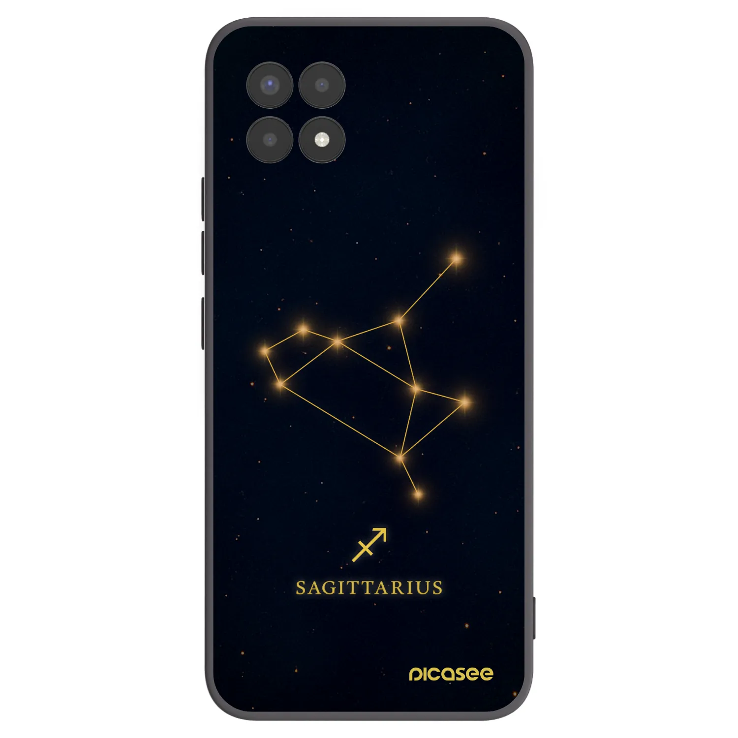 Picasee Μαύρη θήκη σιλικόνης για Realme 8i - SAGITTARIUS