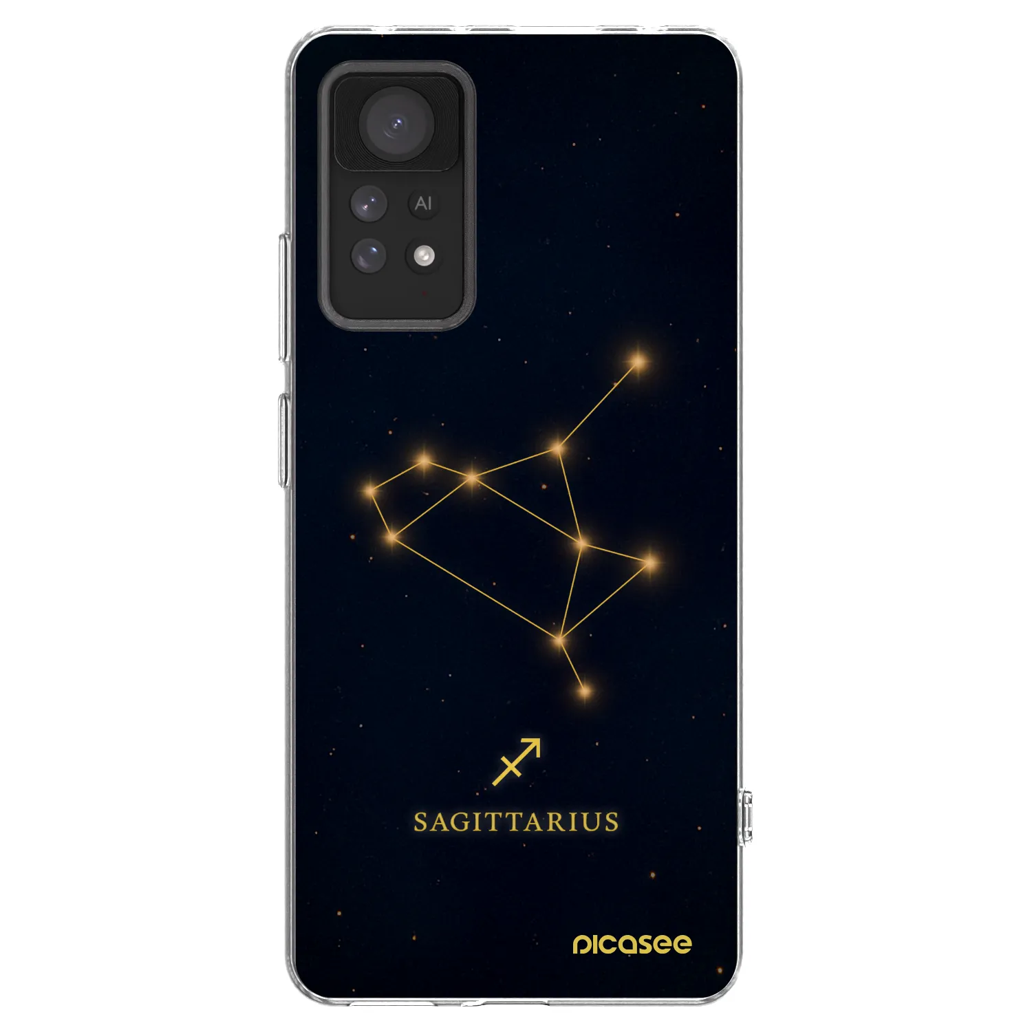 Picasee διαφανής θήκη σιλικόνης Xiaomi Redmi Note 11 Pro 5G - SAGITTARIUS