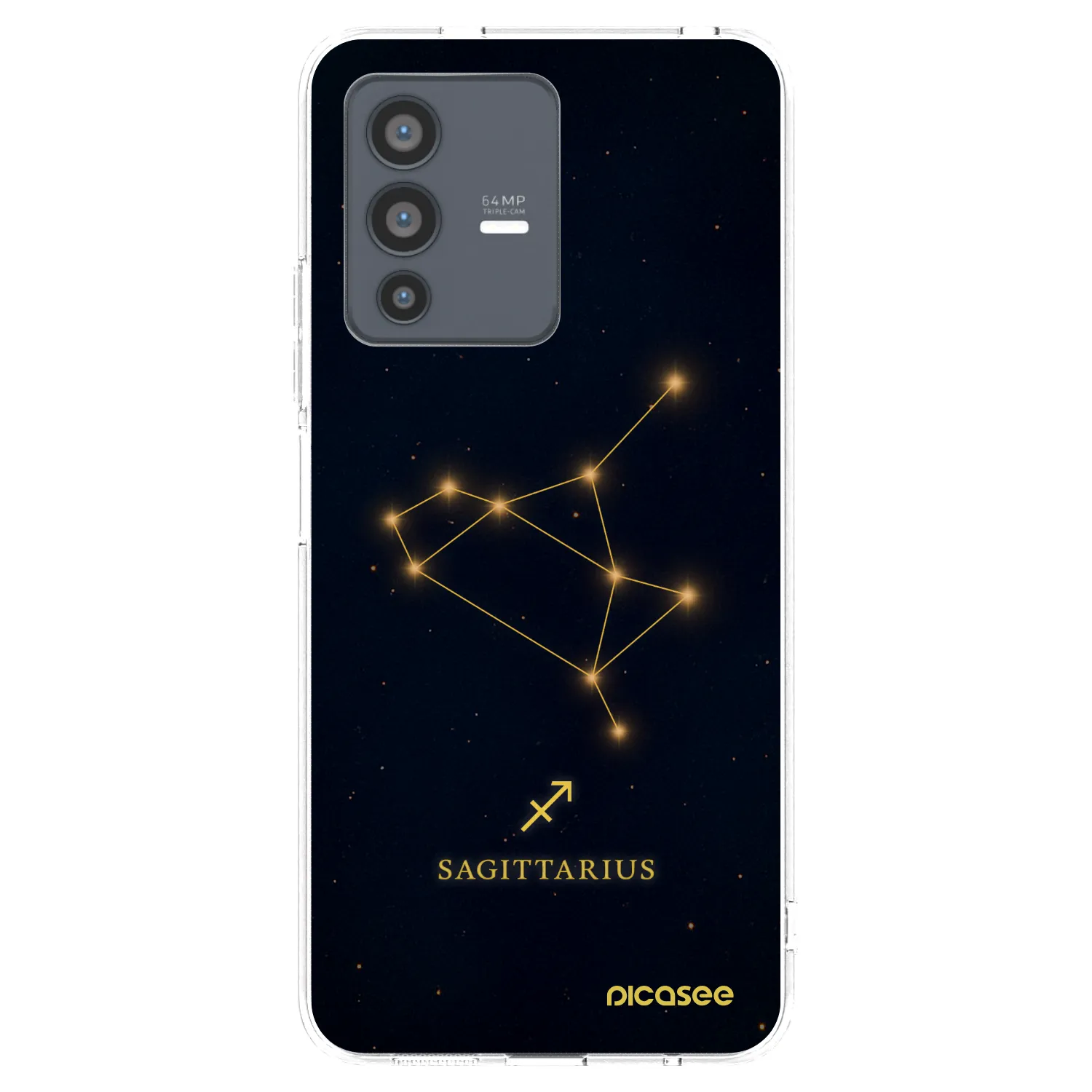 Picasee διαφανής θήκη σιλικόνης Vivo V23 5G - SAGITTARIUS