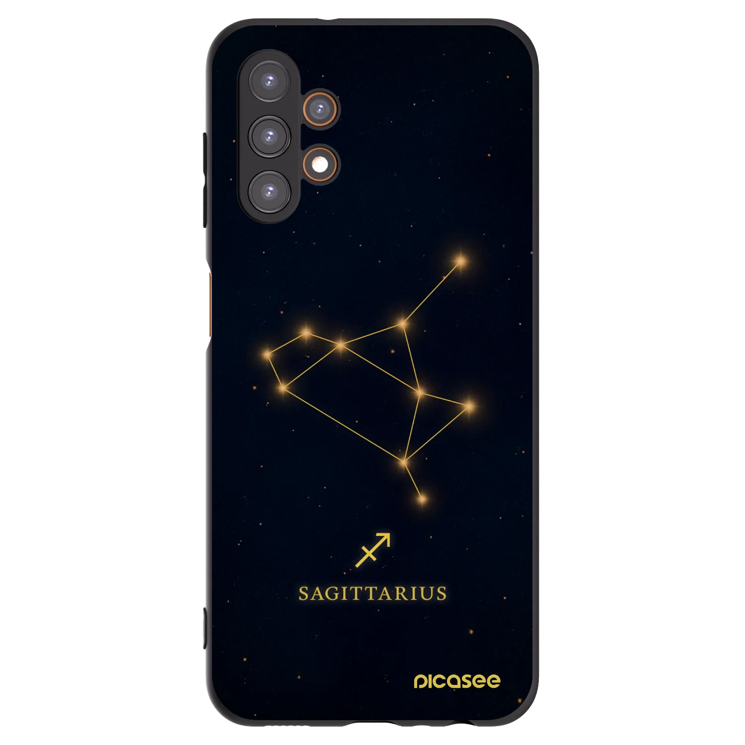 Picasee Μαύρη θήκη σιλικόνης για Samsung Galaxy A13 4G A135 - SAGITTARIUS